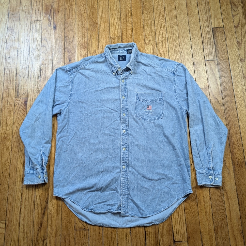 Vintage Gap Demin Shirt Size Large